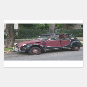 Citroën 2 CV Rechthoekige Sticker