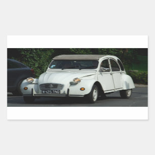 Citroën 2 cv rechthoekige sticker