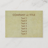 Citroen 2 CV Visitekaartje (Achterkant)