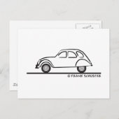 Citroen 2CV Briefkaart (Voorkant / Achterkant)