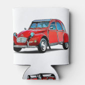 Citroen 2CV Cartoon Blikjeskoeler (Achterkant)