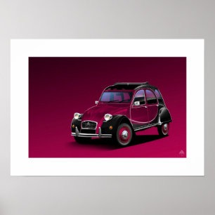 Citroen 2CV Charleston Poster Illustratie