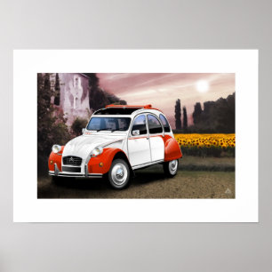 Citroen 2CV Dolly Poster illustratie