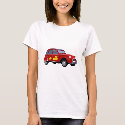 Citroen 2CV Ente T-shirt (Voorkant)