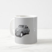 Citroën 2CV - gris - logo - tasse de (Devant gauche)