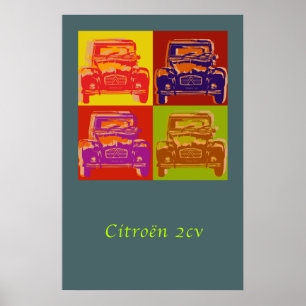 Citroen 2CV groot poster