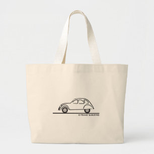 Citroen 2CV Grote Tote Bag