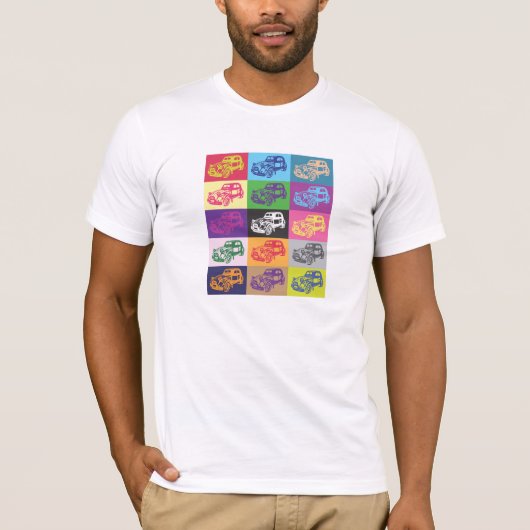 Citroen 2CV Mosaic Tshirt (Voorkant)