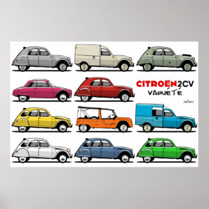 Citroën 2CV Poster