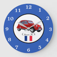 Citroen 2CV wandklok