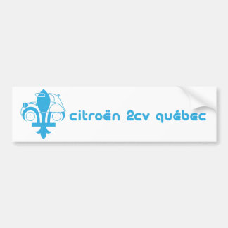 Citroen 2cv Zelfklevend Quebec Bumpersticker