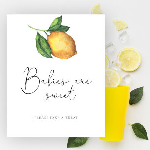 Citroen baby shower Baby's zijn zoet Poster