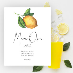 Citroen baby shower Momosa bar Poster