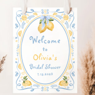 Citroen Bloemen Italiaans Boog Vrijgezellenfeest W Poster