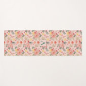 Citroen Bloemen roze Peony rustiek Patroon monogra Yogamat (Voorkant (horizontaal))