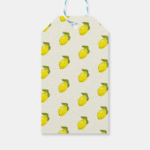 Citroen Bloemige Baby Shower Bedankkaartje Cadeaulabel (Achterkant)