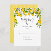 Citroen Bloesem Groene RSVP (Voorkant / Achterkant)