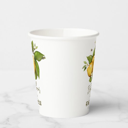 Citroen Botanisch Papieren Bekers (Links)