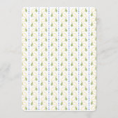 Citroen Botanische Citrus Blauw & Geel Chic Weddin Menu (Achterkant)