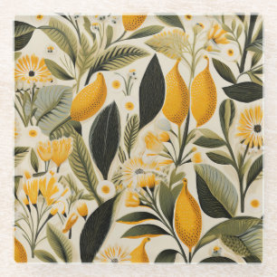 Citroen Botanische Gaard Glazen Onderzetter