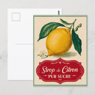 citroen botanische vruchten Briefkaart