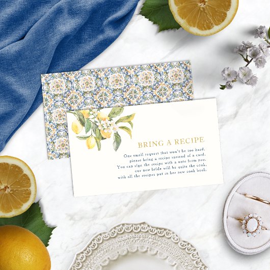 Citroen Breng een Recept Kaart