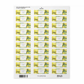 Citroen - bruidsdouche etiket (Full Sheet)