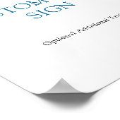 Citroen Bruiloft Bridal Shower Aangepast Tekst Bor Poster (Hoek)