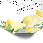 Citroen bruiloft foto cabine teken poster (Hoek)