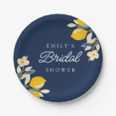 Citroen Bruiloftsfeest Papieren Bordje (Voorkant)