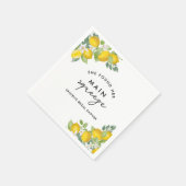 Citroen Bruiloftsfeest Servetten van Main Squeeze (Hoek)