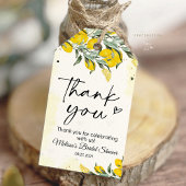 Citroen bruiloftsshower cadeautags cadeaulabel