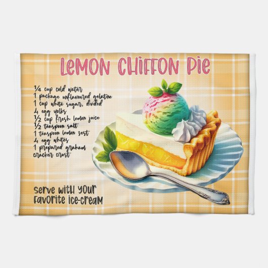 Citroen Chiffon Pie Recept Theedoek (Horizontaal)
