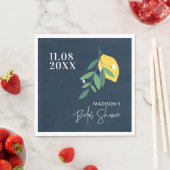 Citroen Citrus Blue Vrijgezellenfeest Main Squeeze Servet (Insitu)