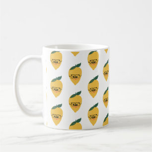 Citroen Citrus Cartoon Patroon Koffiemok