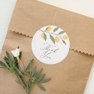 Citroen Citrus Dank u Ronde Sticker