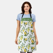 Citroen Citrus gepersonaliseerd Schort (Gedragen)