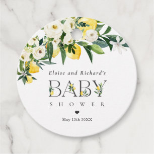 Citroen Citrus Mediterraan Baby shower Favor Bedankjes Labels