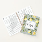 Citroen Citrus Natuur Rustiek Gepersonaliseerd Rec Notitieboek (Binnen)