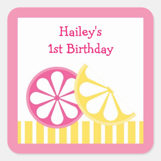 Citroen Citrus Stickers Envelope Seals (Voorkant)