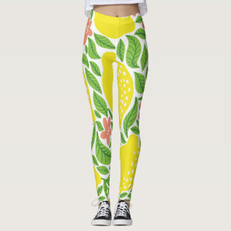 Citroen Citrus Zomer  Patroon Leggings