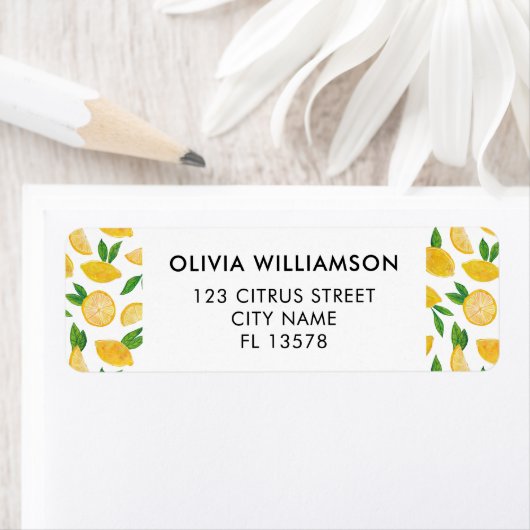 Citroen Citrusvrucht Etiket (Insitu)