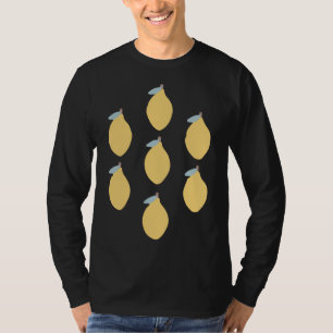 Citroen - citrusvruchten met een symmetrisch patro t-shirt