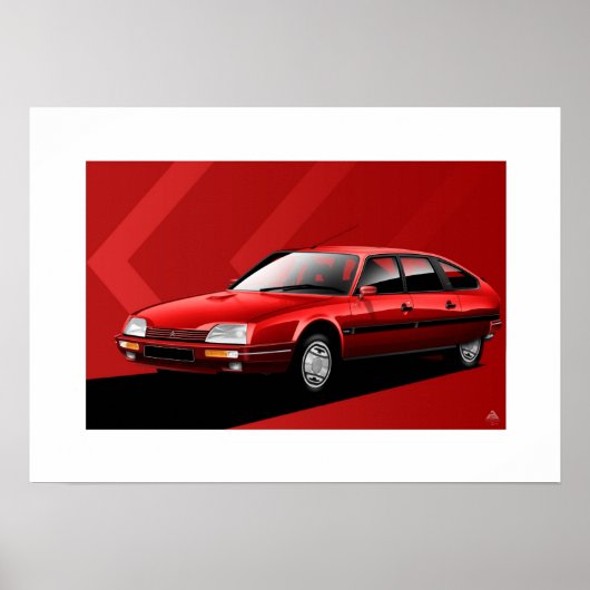 Citroen CX MK2 GTI Turbo 2 Poster (Voorkant)