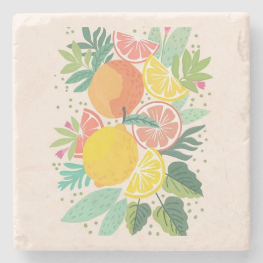 Citroen design stenen onderzetter (Voorkant)