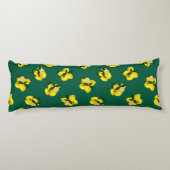 Citroen donkergroen lichaamskussen (Achterkant)