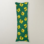 Citroen donkergroen lichaamskussen (Voorkant Verticaal)