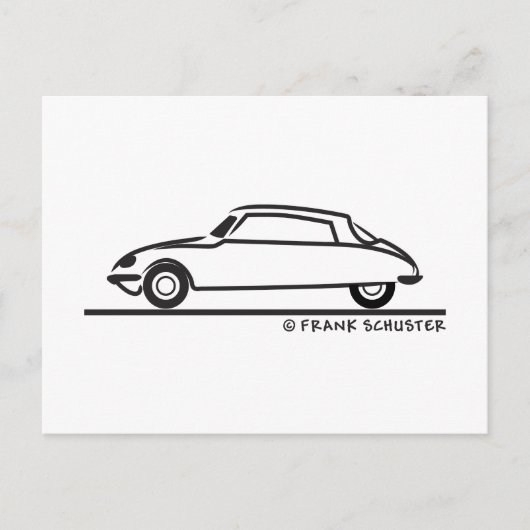 Citroën DS 21 Briefkaart (Voorkant)