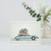  Citroën DS Briefkaart (Staand voorkant)