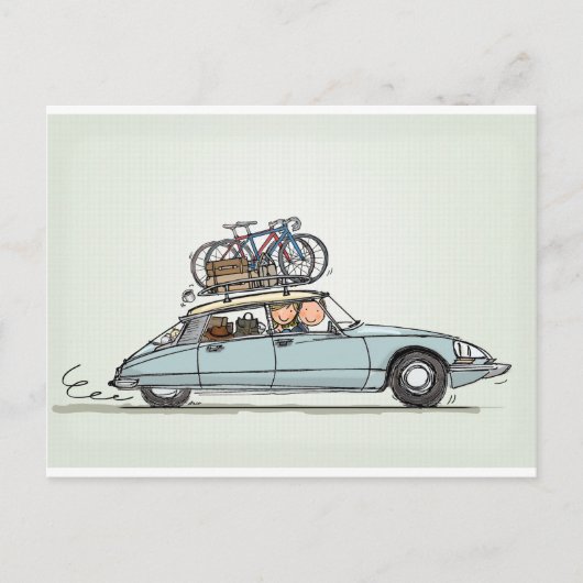  Citroën DS Briefkaart (Voorkant)